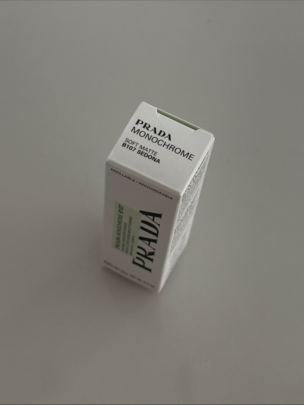 New Prada Monochrome Soft Matte Lipstick - B107 Sedona - Picture 5 of 6